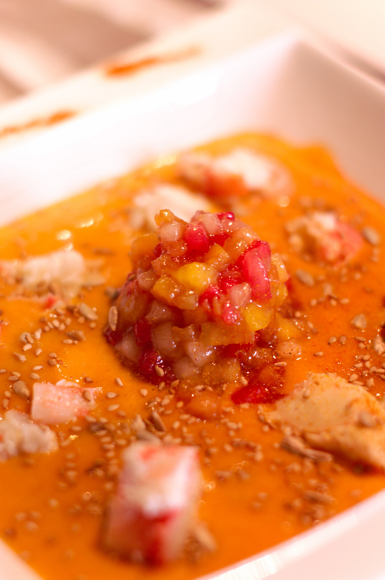 [fr]Gazpacho de fruits au crabe[ru]Gazpacho плодов в крабе