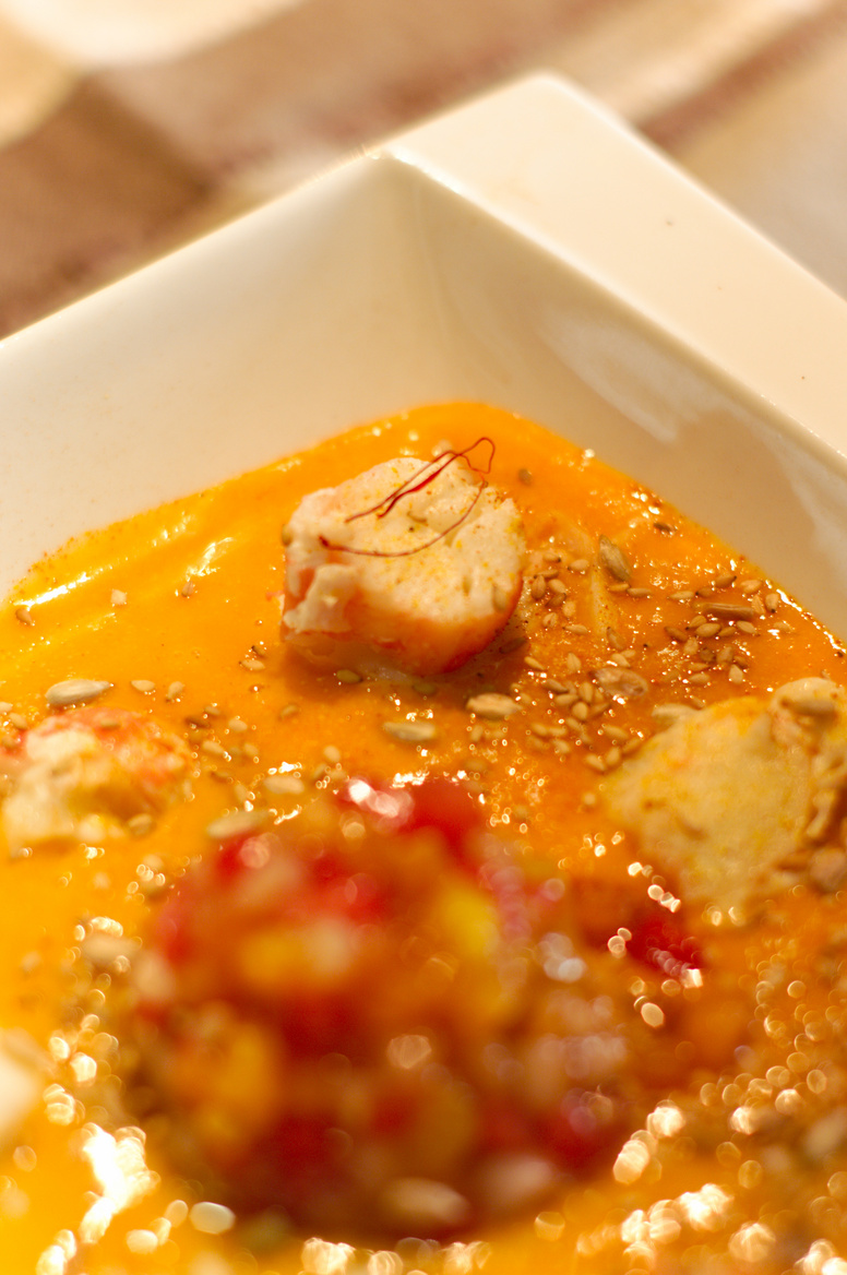 [fr]Gazpacho de fruits au crabe[ru]Gazpacho плодов в крабе