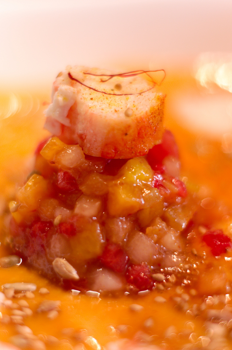 [fr]Gazpacho de fruits au crabe[ru]Gazpacho плодов в крабе