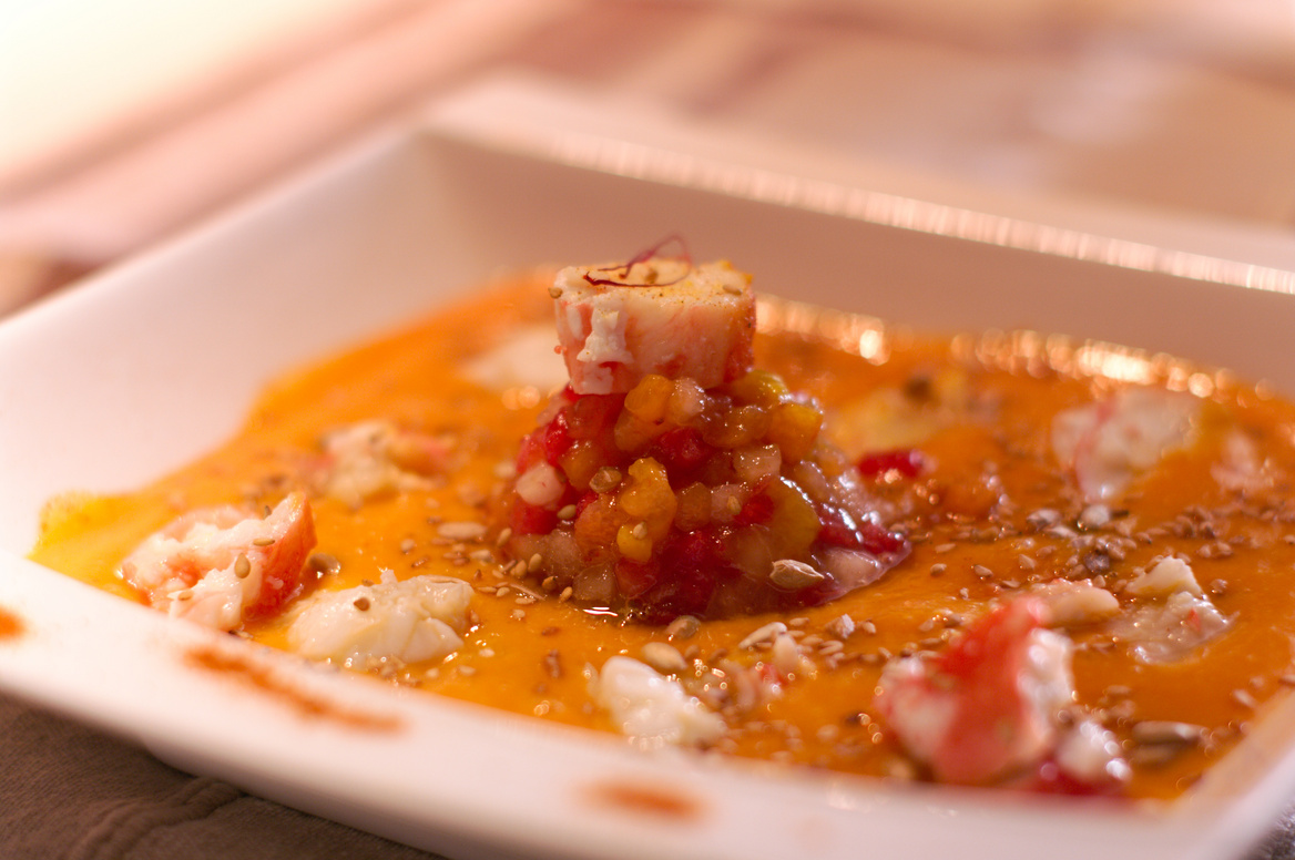 [fr]Gazpacho de fruits au crabe[ru]Gazpacho плодов в крабе