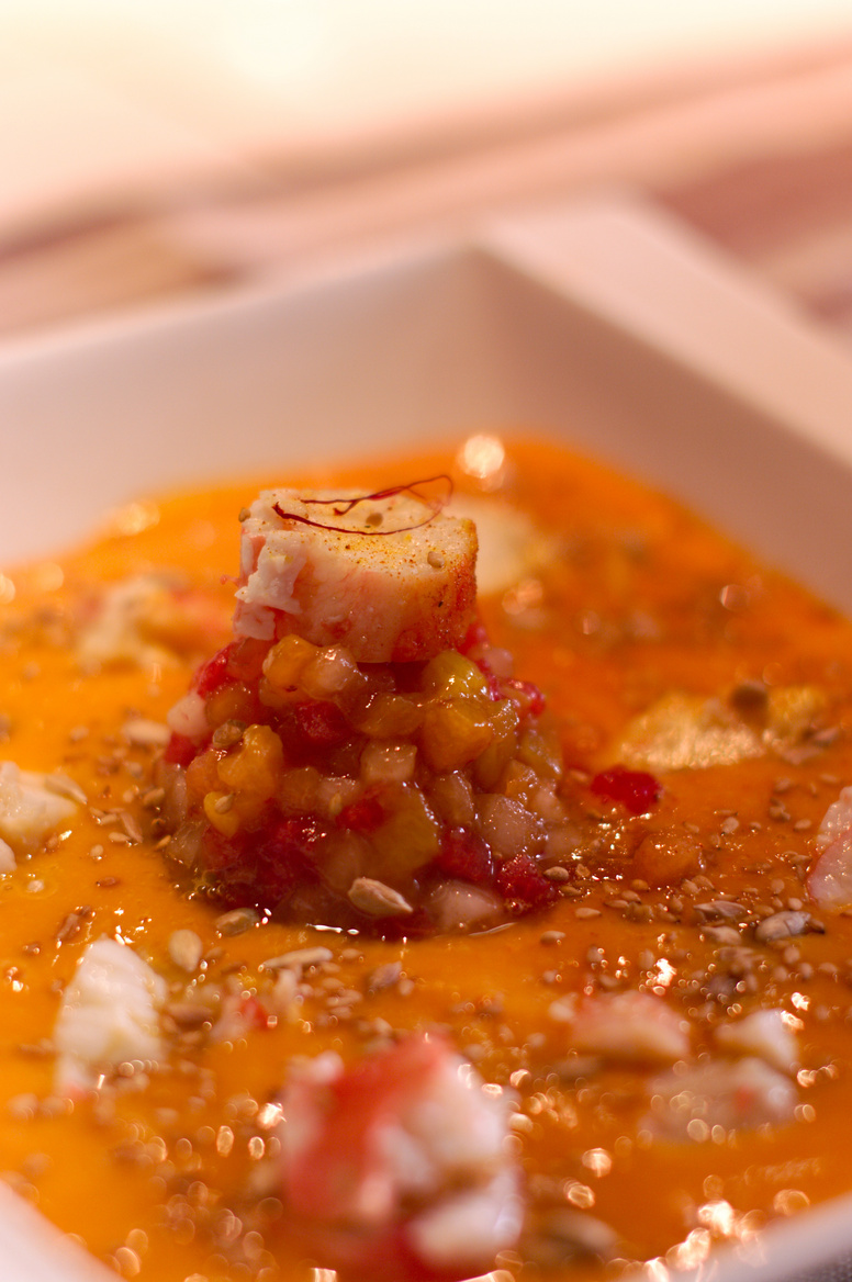 [fr]Gazpacho de fruits au crabe[ru]Gazpacho плодов в крабе